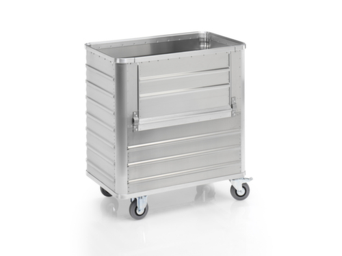 Gmöhling Chariot à caisses en aluminium avec paroi pliante, capacité 355 l