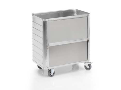 Gmöhling Chariot à caisses en aluminium avec ouverture d'accès, capacité 355 l