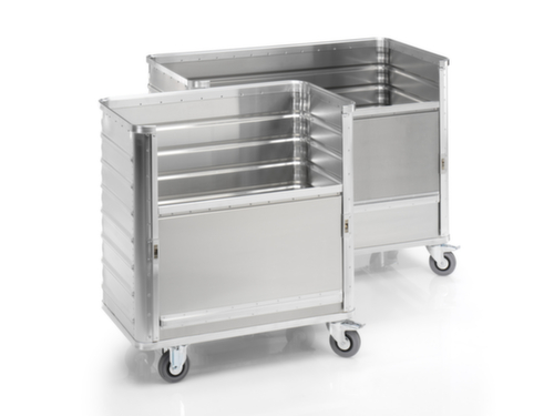 Gmöhling Chariot à caisses en aluminium avec ouverture d'accès, capacité 355 l