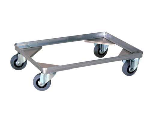 Gmöhling châssis roulant G®-DOLLY C 915 pour bac de transport et caisse de transport en aluminium