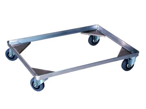 Gmöhling châssis roulant G®-DOLLY C 915 pour bac de transport et caisse de transport en aluminium