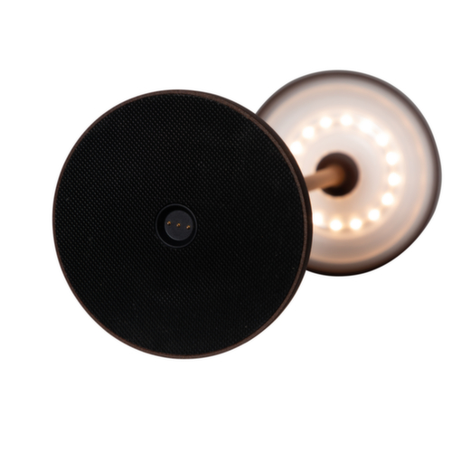 MAUL Lampe de table à DEL MAULnina, lumière blanc chaud, marron