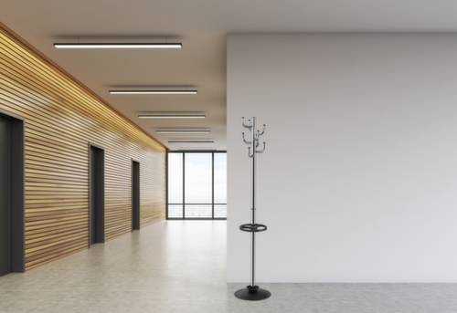 MAUL Portemanteau MAULpolaris avec porte-parapluies, avec 8 crochets, chrome