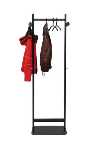 MAUL Porte-manteau MAULsalsa, avec 8/2 crochets, noir de sécurité RAL9004