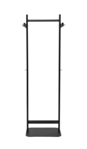 MAUL Porte-manteau MAULsalsa, avec 8/2 crochets, noir de sécurité RAL9004