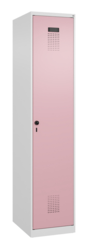 C+P Armoire vestiaire Evolo PLUS pour une séparation en noir et blanc, largeur de compartiment 400 mm