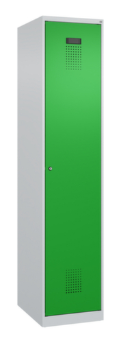 C+P Armoire vestiaire Evolo PLUS pour une séparation en noir et blanc, largeur de compartiment 400 mm