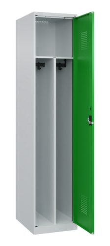 C+P Armoire vestiaire Evolo PLUS pour une séparation en noir et blanc, largeur de compartiment 400 mm