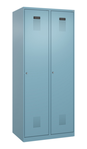 C+P Armoire vestiaire Evolo PLUS pour une séparation en noir et blanc, largeur de compartiment 400 mm