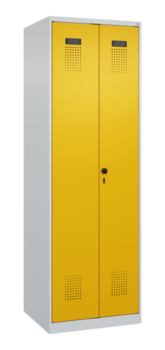 C+P Armoire vestiaire noir-blanc Evolo PLUS avec double compartiment