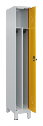 C+P Armoire vestiaire noir-blanc Evolo PLUS sur pieds