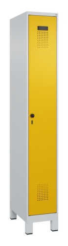 C+P Armoire vestiaire noir-blanc Evolo PLUS sur pieds