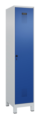 C+P Armoire vestiaire Evolo PLUS pour une séparation en noir et blanc, largeur de compartiment 400 mm