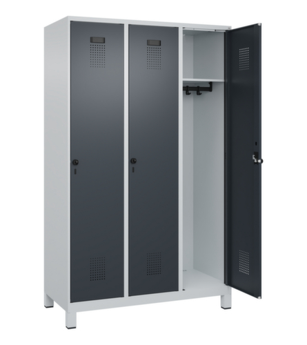 C+P Armoire vestiaire Evolo PLUS, largeur de compartiment 400 mm
