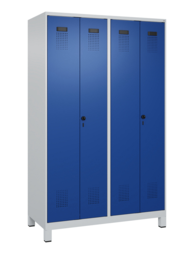 C+P Armoire vestiaire pour EPI Evolo PLUS pour une séparation en noir et blanc, largeur de compartiment 300 mm