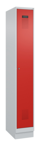 C+P Armoire vestiaire Evolo PLUS pour une séparation en noir et blanc, largeur de compartiment 300 mm