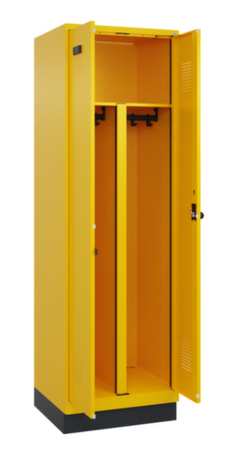 C+P Armoire vestiaire pour EPI Evolo PLUS pour une séparation en noir et blanc, largeur de compartiment 300 mm