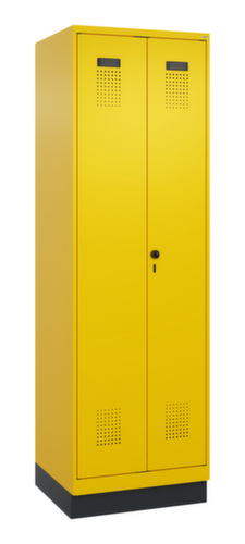 C+P Armoire vestiaire pour EPI Evolo PLUS pour une séparation en noir et blanc, largeur de compartiment 300 mm