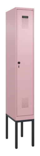 C+P Armoire vestiaire Evolo PLUS pour une séparation en noir et blanc, largeur de compartiment 300 mm