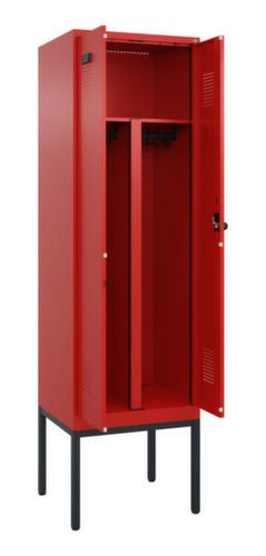 C+P Armoire vestiaire pour EPI Evolo PLUS pour une séparation en noir et blanc, largeur de compartiment 300 mm
