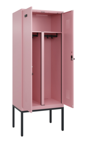 C+P Armoire vestiaire pour EPI Evolo PLUS pour une séparation en noir et blanc, largeur de compartiment 400 mm