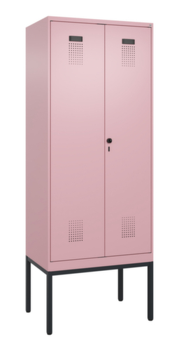 C+P Armoire vestiaire pour EPI Evolo PLUS pour une séparation en noir et blanc, largeur de compartiment 400 mm