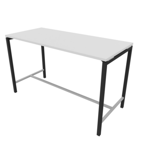 Quadrifoglio Table haute Creo pour conférences, hauteur x largeur x profondeur 1070 x 1800 x 800 mm, panneau blanc