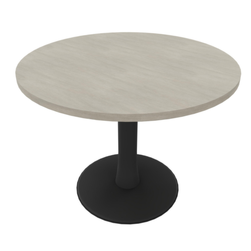 Quadrifoglio Table de conférence IDEA+, Ø 1000 mm, panneau béton