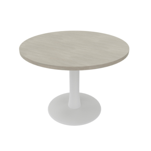 Quadrifoglio Table de conférence IDEA+, Ø 1000 mm, panneau béton