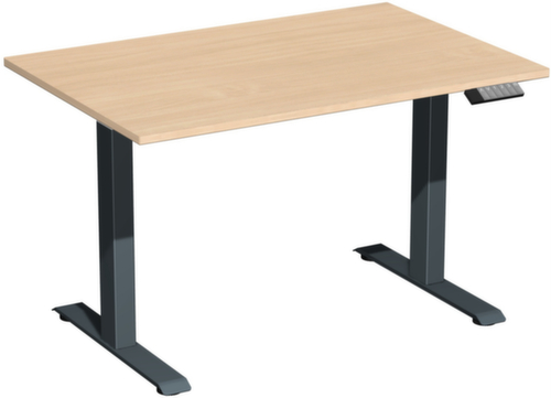 Gera bureau à hauteur réglable électriquement Elevate Basic avec piètement en T