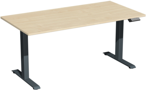 Gera bureau à hauteur réglable électriquement Elevate Basic avec piètement en T