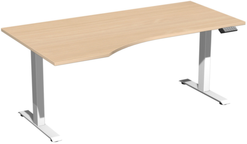Gera Bureau à retour à hauteur réglable électriquement Elevate Basic avec piètement en T