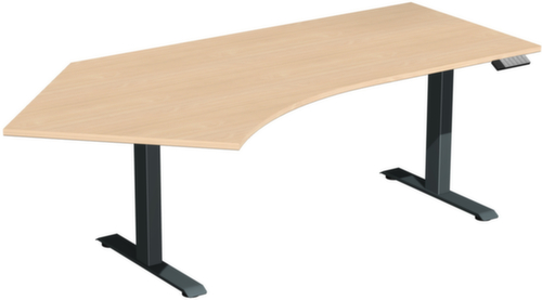 Gera table d’angle assis-debout à hauteur réglable électriquement Elevate Plus