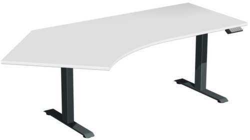 Gera table d’angle assis-debout à hauteur réglable électriquement Elevate Plus