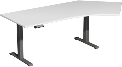 Gera table d’angle assis-debout à hauteur réglable électriquement Elevate Plus