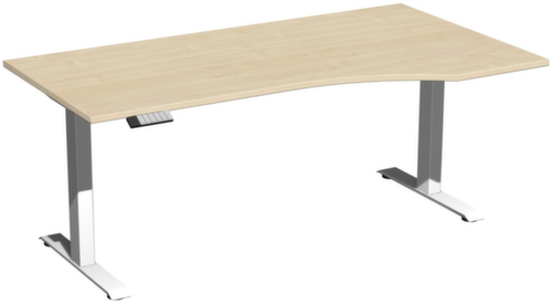 Gera Bureau à retour à hauteur réglable électriquement Elevate Plus avec piètement en T