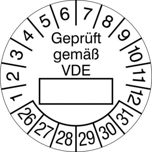 Plaquette de contrôle ronde sans couleur de l'année