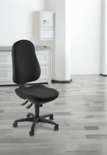 Topstar Siège de bureau pivotant Support SY avec assise ergonomique, noir