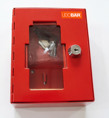 UDOBÄR Caissette à clés d'urgence, RAL3002 rouge carmin