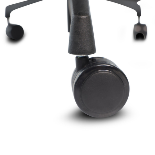 UDOBÄR Siège de bureau pivotant Iron avec mécanisme synchrone, dossier maille avec support, noir