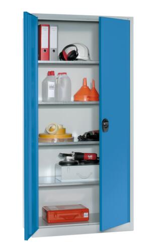 C+P Armoire universelle Basis avec tablettes galvaniséesHxlxP 1950x940x400 mmen gris clair