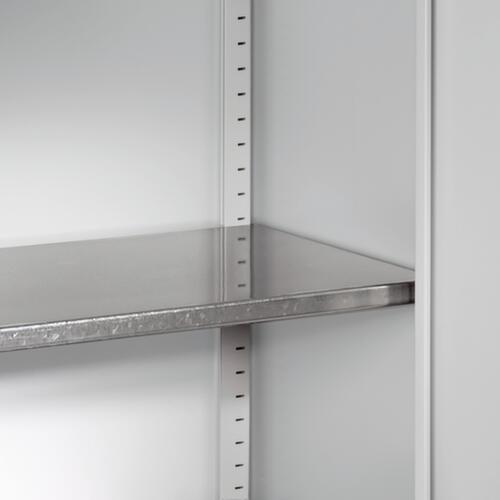 C+P Armoire universelle Basis avec tablettes galvaniséesHxlxP 1950x940x400 mmen gris clair