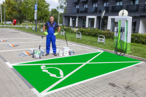 a.m.p.e.r.e. Peinture pour marquage routier TRAFFIC Paint