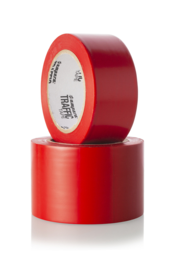 a.m.p.e.r.e. Ruban de marquage au sol TRAFFIC Tape Standard, rouge
