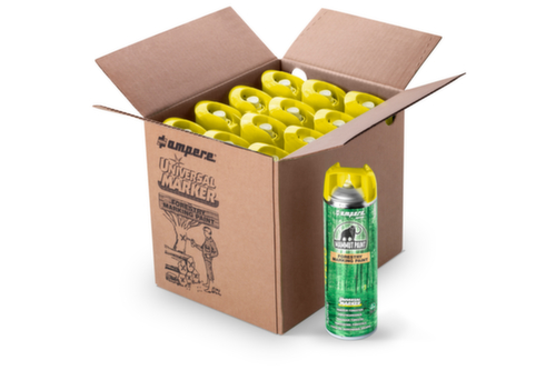 a.m.p.e.r.e. peinture de marquage Universal Marker pour la sylviculture, jaune fluo