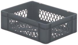 Lakape Bac gerbable norme Europe Favorit parois + fond ajourés, gris, capacité 10 l