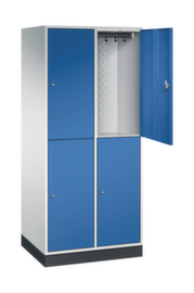 C+P Armoire vestiaire grand volume à deux niveaux Intro, largeur de compartiment 360 mm