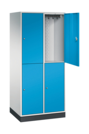 C+P Armoire vestiaire grand volume à deux niveaux Intro, largeur de compartiment 360 mm