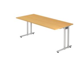 Bureau Terra Nova avec piètement en C, largeur x profondeur 1800 x 800 mm, plaque hêtre