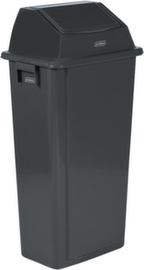 Poubelle murale, 80 l, gris